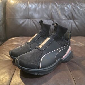 Puma Black and Pink Sneakers